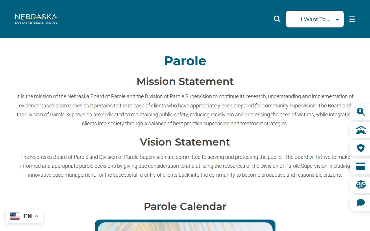 Nebraska parole information distinguished from Logan County arrest records