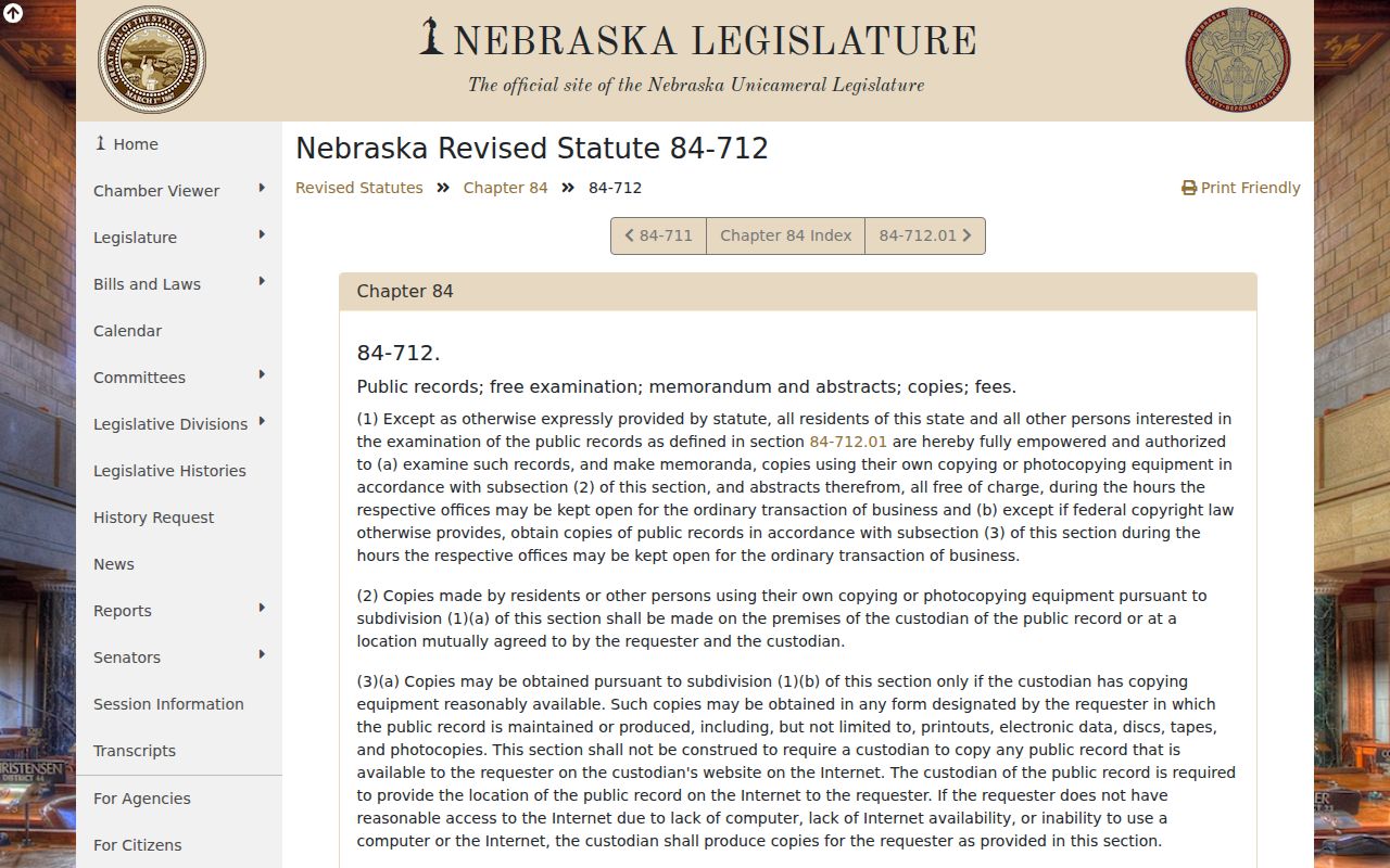 Nebraska Public Records Act used to request Logan County arrest records