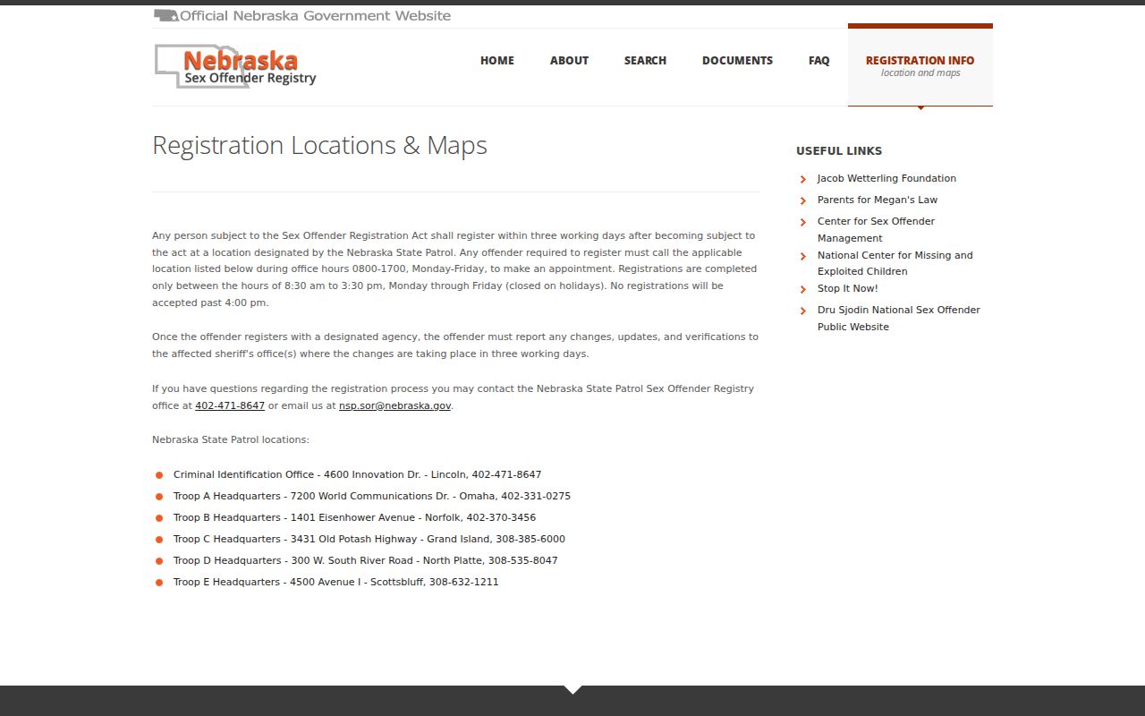 Logan County sex offender registration location information